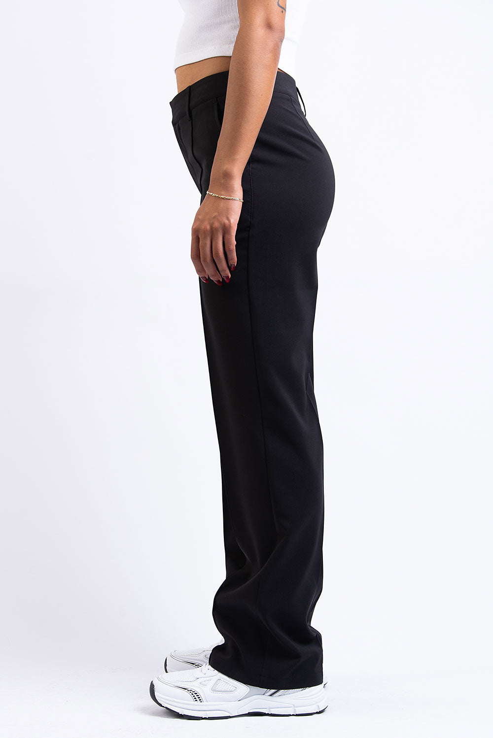 Nova 02High Straight Suit Pants - Black