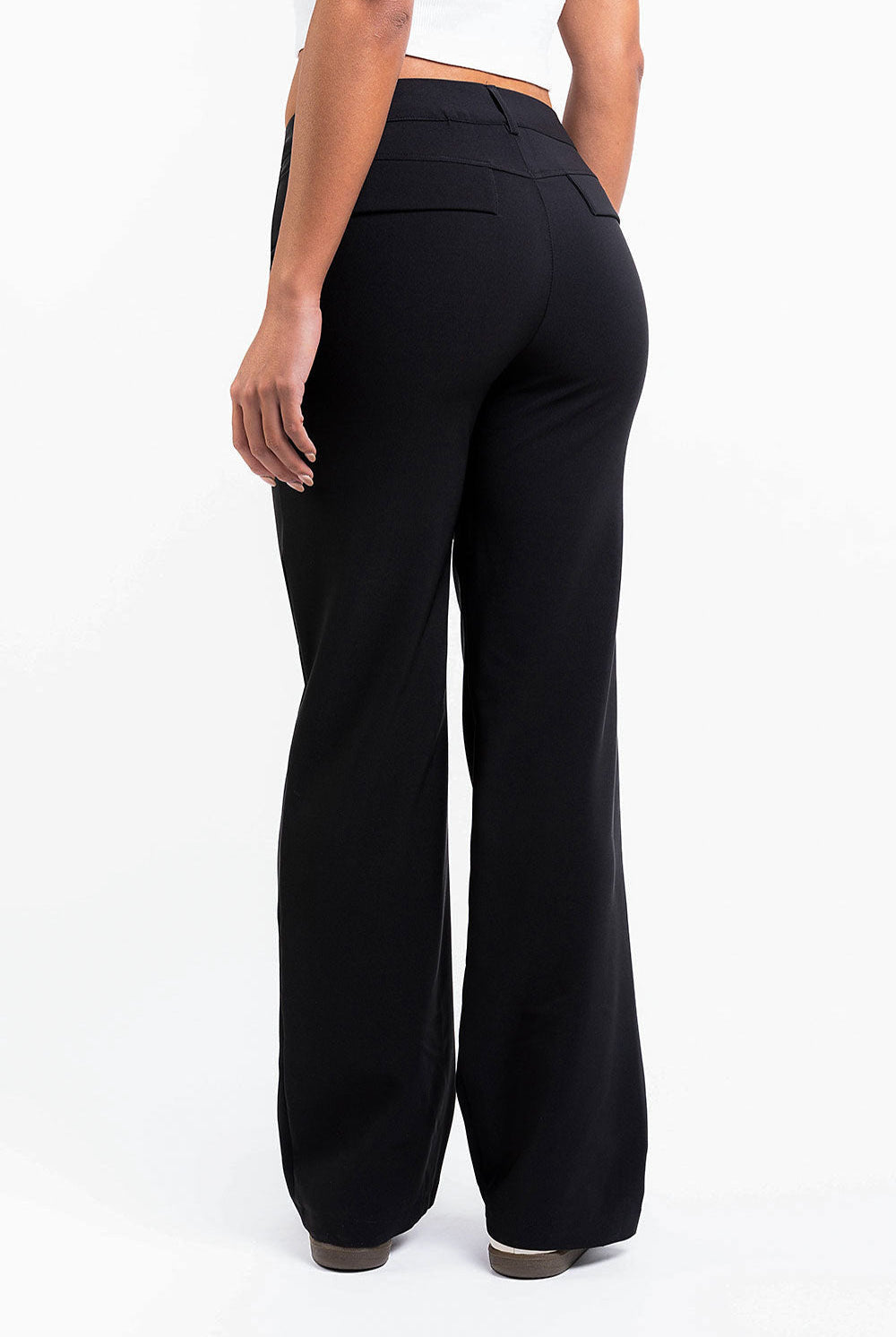 Drew 03Mid Straight Suit Pants - Black