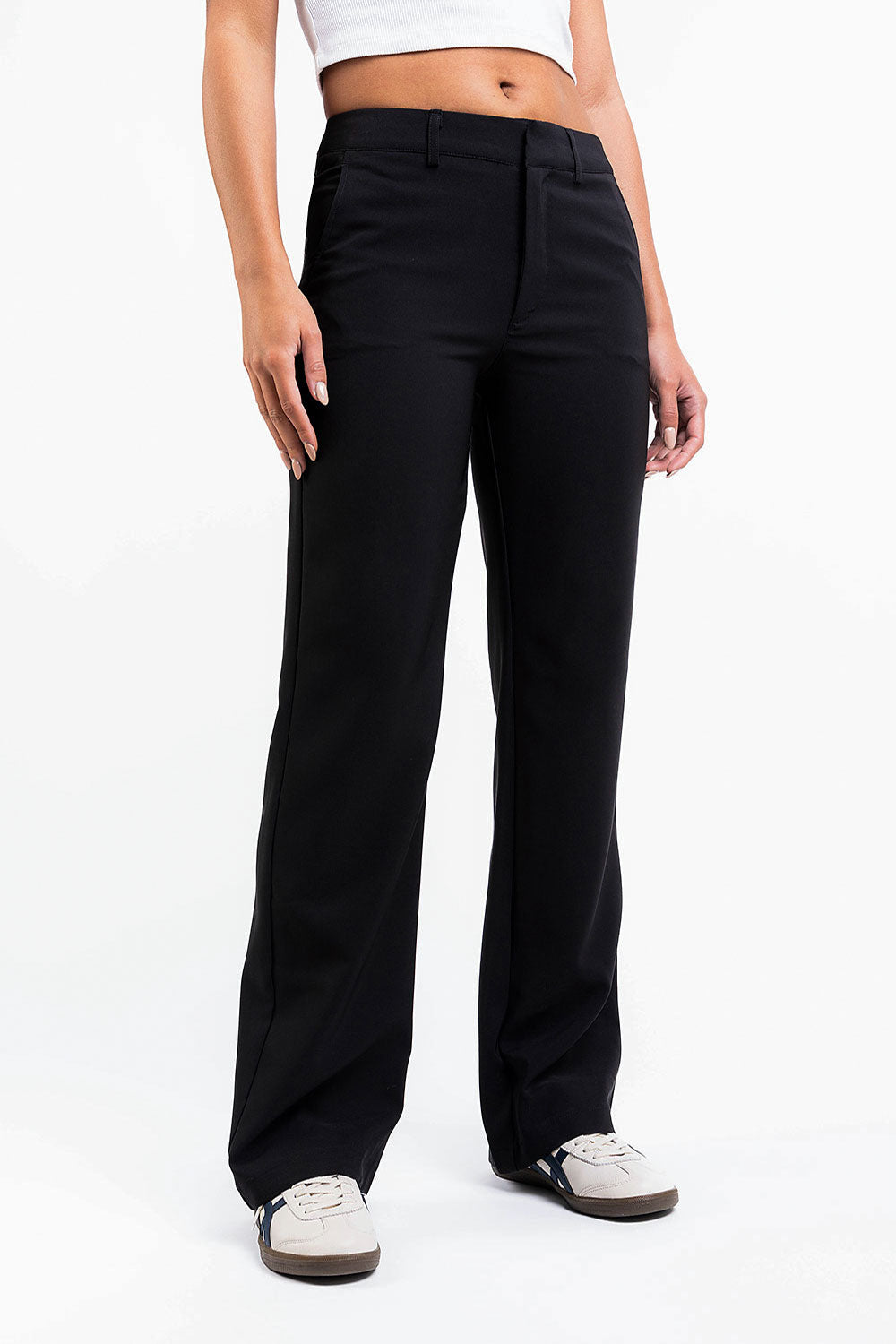 Drew 03Mid Straight Suit Pants - Black