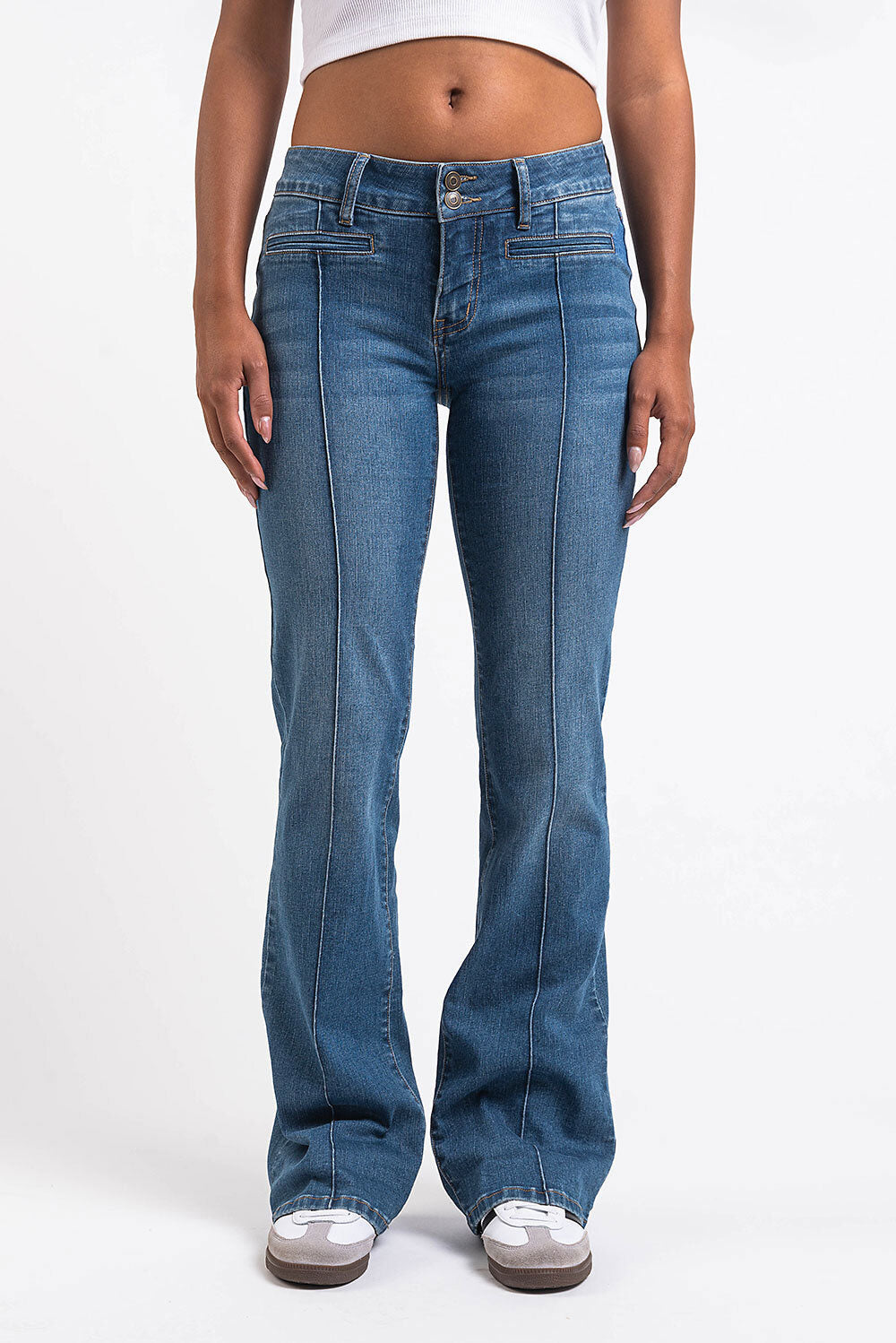 Claire 02Low Bootcut Jeans - Blue