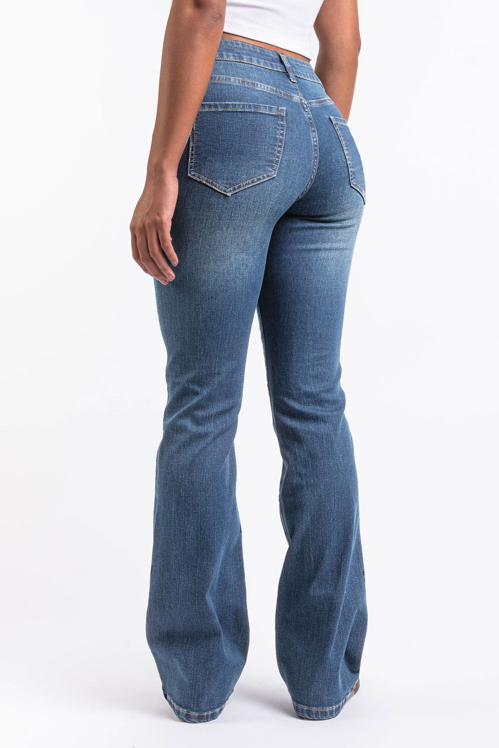 Taylor 02Mid Bootcut Jeans - Denim Blue