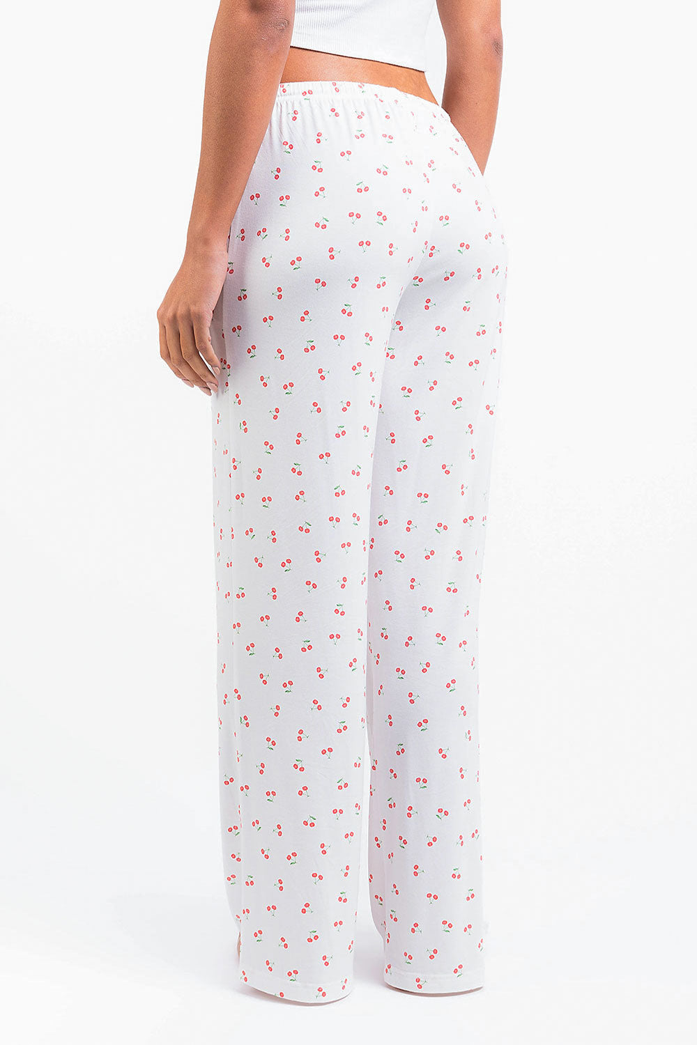 Mel 09Mid Straight Lounge Pants - Cherry