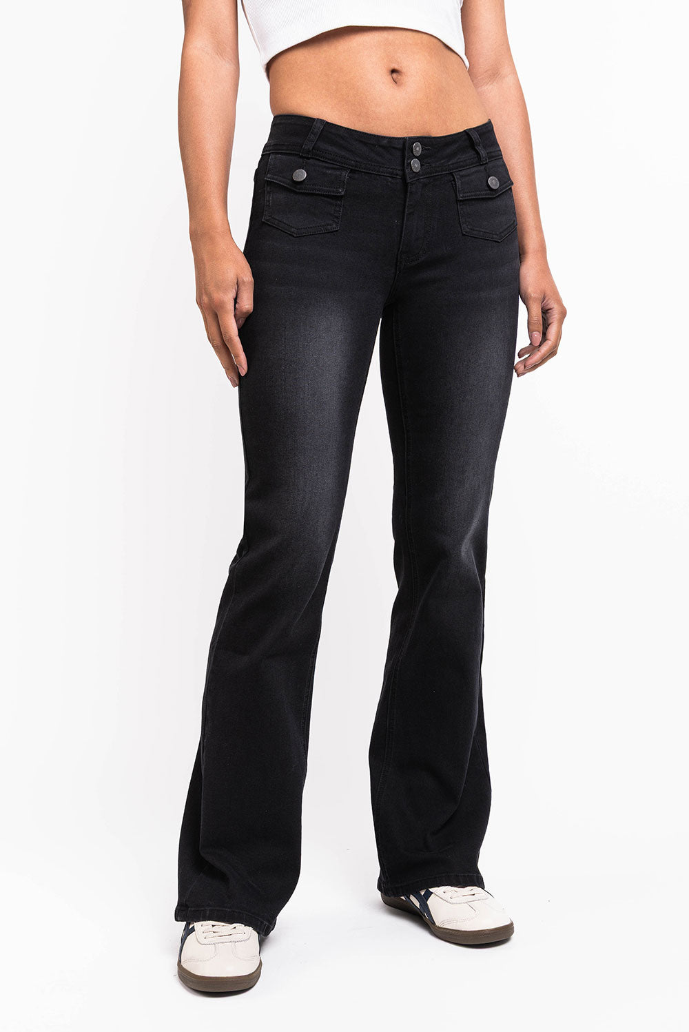 Celine 01Low Bootcut Jeans - Black