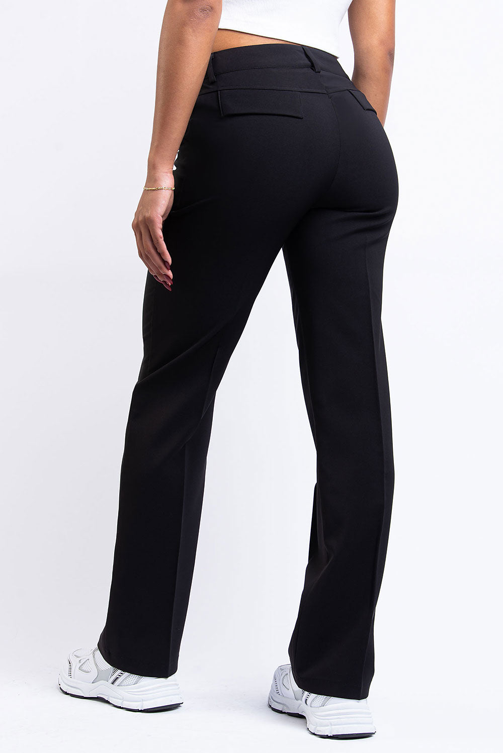 Drew 02Mid Straight Suit Pants - Black